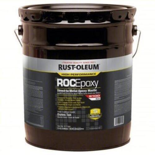 DESCRIPTION: (1) EPOXY MASTIC COATING BASE BRAND/MODEL: RUST-OLEUM #6H213 INFORMATION: DUNES TAN SIZE: 5 GALLON RETAIL$: $817.21 EA QTY: 1