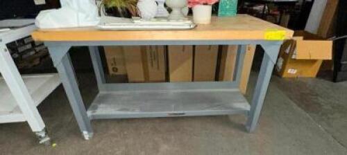 BUTCHER BLOCK TABLE