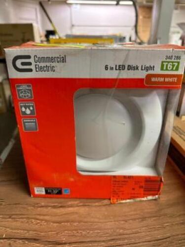 (2)- 6IN LED DISK LIGHTS