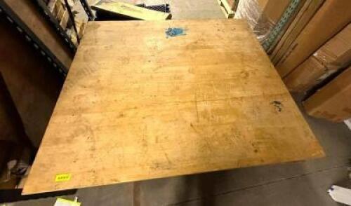 6'X6' BUTCHER BLOCK TABLETOP