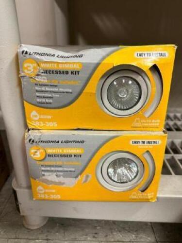 (2)- 3" RECESSED LIGHT KITS