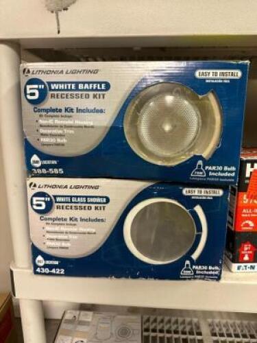 (2)- 5" RECESSED LIGHT KITS