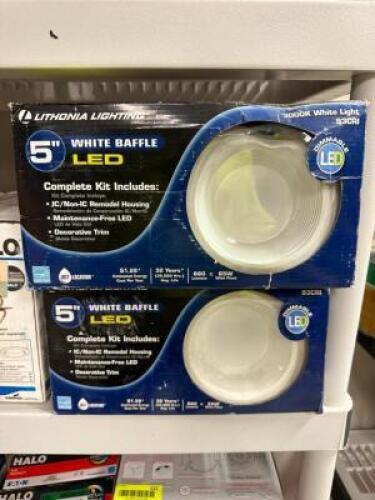 (2)- 5" RECESSED LIGHT KITS