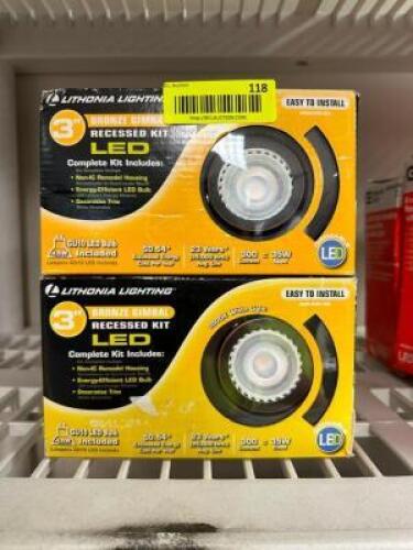(2)- 3" RECESSED LIGHT KITS