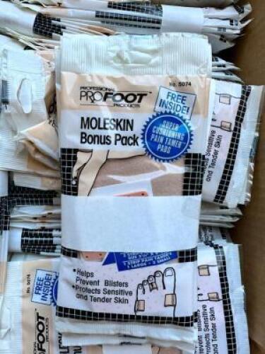 ONE BOX OF MOLESKIN FOOT PROTECTORS