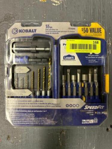 KOBALT 55 PIECE DRILL AND DRIVE SET
