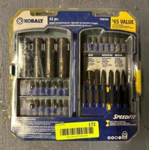 42 PIECE IMPACT SCREWDRIVING BIT SET