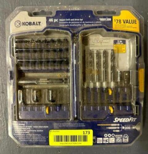 46 PIECE IMPACT DRILL AND DRIVE SET