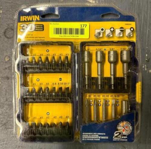 IRWIN 30 PIECE BIT SET