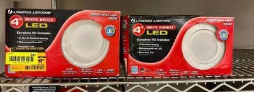 (2)- 4" RECESSED LIGHT KITS