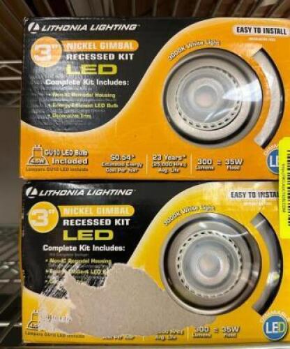 (2)- 3" RECESSED LIGHT KITS