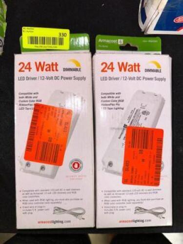 (2)- 12V DC POWER SUPPLY