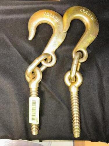 (2)- FORGED EYE END W/ EYE SLIP HOOK