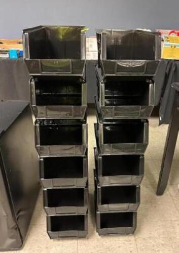 (12)- STACKABLE STORAGE BINS