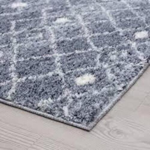 DESCRIPTION: (1) AREA RUG BRAND/MODEL: BLISS RUGS INFORMATION: GEOMETRIC DARK GRAY AND CREAM SIZE: 7'10" X 10'2" RETAIL$: $173.74 EA QTY: 1
