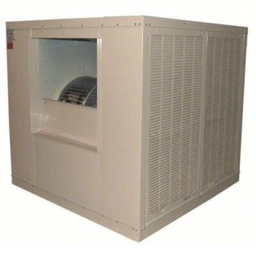 DESCRIPTION: (1) DUCTED EVAPORATIVE COOLERBRAND/MODEL: CHAMPION #5FTT5INFORMATION:&nbsp;4000 TO 10,000 SQ FT, 14,000 TO 21,000 CFM, 2 IN PAD THICKSIZE: 31 3/4" X 31 3/4" X 61 1/4"RETAIL$: $4261.75 EAQTY: 1