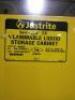 DESCRIPTION: (1) FLAMMABLES SAFETY CABINET BRAND/MODEL: JUSTRITE #894530 INFORMATION: YELLOW, STEEL SIZE: 60 GALLON CAPACITY, 65" H x 43" W x 18" D RE - 4