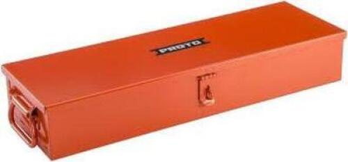 DESCRIPTION: (1) SOCKET STORAGE TOOL BOX BRAND/MODEL: PROTO #J-5696R INFORMATION: RED, STEEL RETAIL$: $171.47 EA QTY: 1