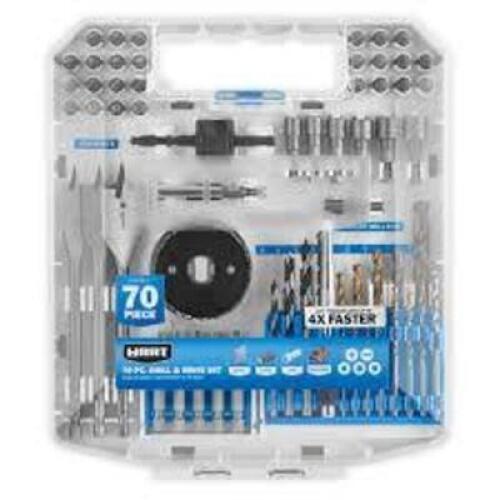 DESCRIPTION: (1) 90 PC DRILL AND DRIVE SET BRAND/MODEL: HART RETAIL$: $16.50 EA QTY: 1