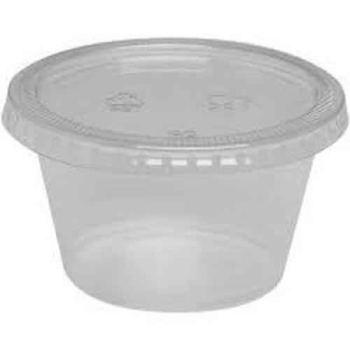 DESCRIPTION: (1) CASE OF CLEAR PLASTIC PORTION CUPBRAND/MODEL: DIXIEINFORMATION: 12 SLEEVES OF 200 CUPS NO LIDSSIZE: 3.8 OZRETAIL$: $133.54 EAQTY: 1