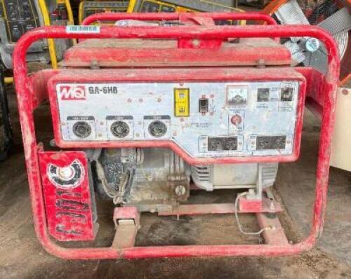 6000 WATT MULTIQUIP GA6HRS PORTABLE GENERATOR