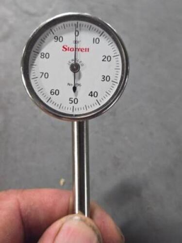 DESCRIPTION: (1) HORIZONTAL DIAL TEST INDICATOR BRAND/MODEL: STARRETT 50699 SIZE: .2000" MAX RETAIL$: $202.70 QTY: 1