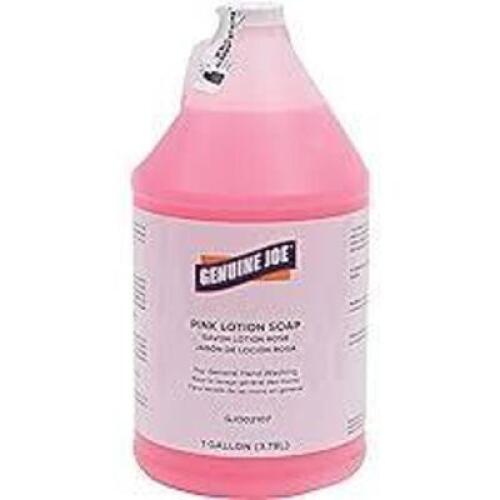 DESCRIPTION: (2) PINK LOTION SOAP BRAND/MODEL: GENUINE JOE #GJO02107 SIZE: 1 GALLON RETAIL$: $10.00 EA QTY: 2