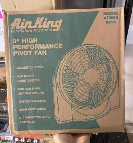 AIR KING 9" HIGH PERFORMANCE PIVOT FAN