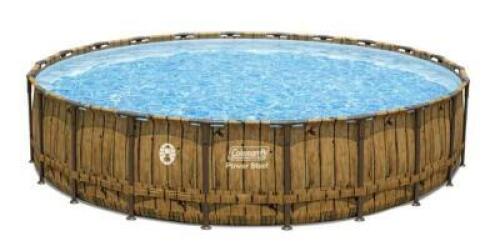 DESCRIPTION: (1) ROUND METAL FRAME ABOVE GROUND POOL SET BRAND/MODEL: COLEMAN/90425E INFORMATION: 10668 GALLONS, 3-PLY LINER, INCLUDES FILTER PUMP, LA