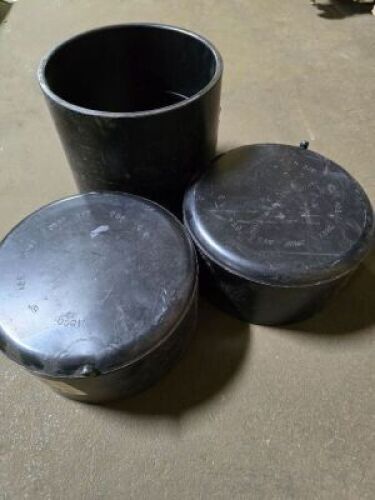 DESCRIPTION: (1) CASE OF (10) PVC CAPS & COUPLERSINFORMATION: BLACKSIZE: 6" PIPE SIZEQTY: 1