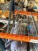 (3) - SECTIONS OF 8 FT. TEAR DROP PALLET RACKING WITH WIRE DECKING - 8