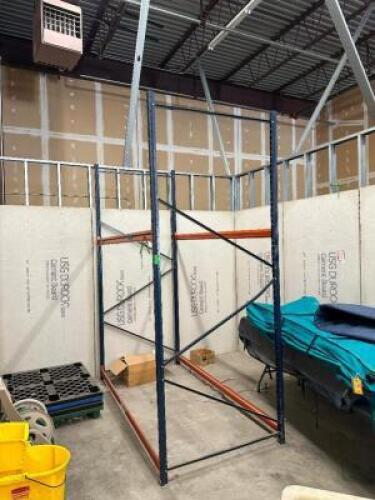 SINGLE SECTION OF 10 FT. TEAR DROP PALLET RACKING
