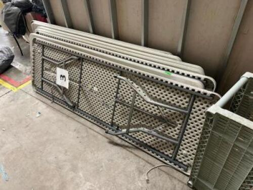 (7) - 8 FT. FOLDING TABLES