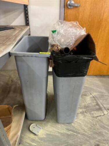 (2)- SLIM WASTE BINS