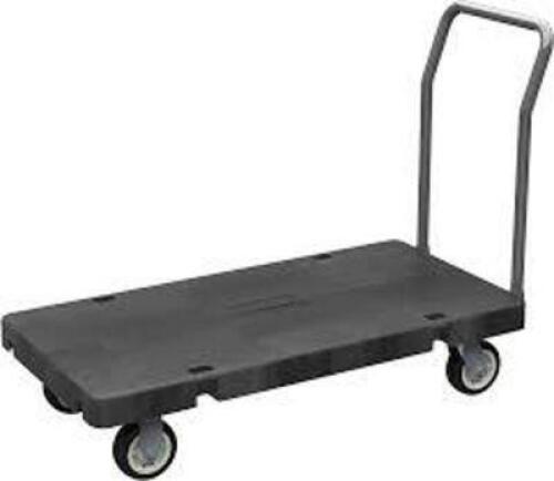 DESCRIPTION: (1) PALLET TRUCK, NO HANDLE INCLUDEDBRAND/MODEL: AKRO-MILLSINFORMATION: BLACK, NO HANDLE INCLUDEDSIZE: APPROX 24" X 48" PLATFORMRETAIL$: $668.22 EAQTY: 1
