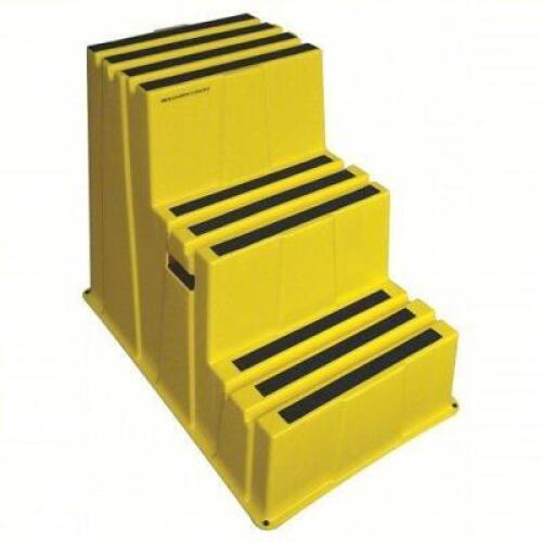 DESCRIPTION: (1) PLASTIC BOX STEP BRAND/MODEL: PART NUMBER #44ZJ63 INFORMATION: YELLOW SIZE: 28 3/4 HEIGHT 500 LB CAP RETAIL$: $209.30 EA QTY: 1