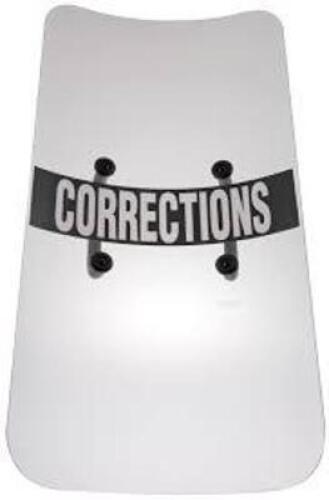 DESCRIPTION: (2) BODY SHIELDS WITH HANDLES BRAND/MODEL: PAULSON INFORMATION: CLEAR - "CORRECTIONS" RETAIL$: $336.90 EA QTY: 2
