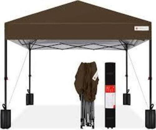 DESCRIPTION: (1) CANOPY TENT BRAND/MODEL: E-Z UP #643P98 INFORMATION: BROWN SIZE: 8X6X10 RETAIL$: $208.28 EA QTY: 1