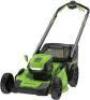 DESCRIPTION: (1) ELECTRIC LAWN MOWER BRAND/MODEL: GREENWORKS INFORMATION: GREEN SIZE: 21" RETAIL$: $499.00 EA QTY: 1