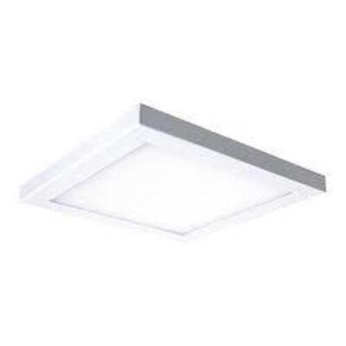DESCRIPTION: (1) PLATTER LIGHT BRAND/MODEL: AMAX INFORMATION: WHITE, SQUARE, 3000K, 40W, 120V SIZE: 13" RETAIL$: $56.29 EA QTY: 1
