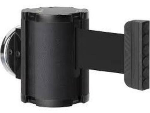 DESCRIPTION: (8) RETRACTABLE BELTS BRAND/MODEL: LAVI INDUSTRIES #5041300MG INFORMATION: BLACK RIBBON, WALL MOUNTED SIZE: 15' RETAIL$: $90.00 EA QTY: 8