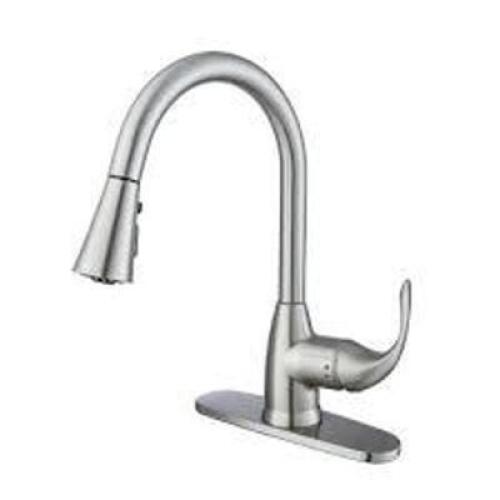 DESCRIPTION: (1) PULL DOWN KITCHEN FAUCET BRAND/MODEL: FRIGIDAIRE INFORMATION: ALEXIS SIZE: 59" RETAIL$: $99.98 EA QTY: 1