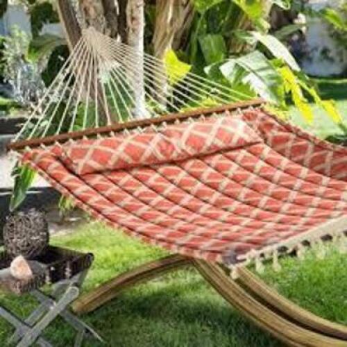 DESCRIPTION: (1) LATTICE QUILTED HAMMOCK INFORMATION: CORAL COAST TUSCAN RETAIL$: $52.62 EA QTY: 1