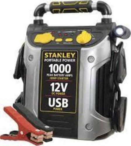 DESCRIPTION: (1) PORTABLE POWER JUMP STARTER BRAND/MODEL: STANLEY SIZE: 12 AMP RETAIL$: $108.00 EA QTY: 1