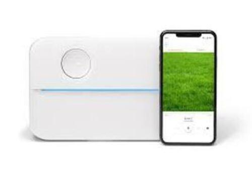 DESCRIPTION: (1) SMART SPRINKLER CONTROLLER BRAND/MODEL: RACHIO #3 INFORMATION: 4 ZONES RETAIL$: $231.03 EA QTY: 1