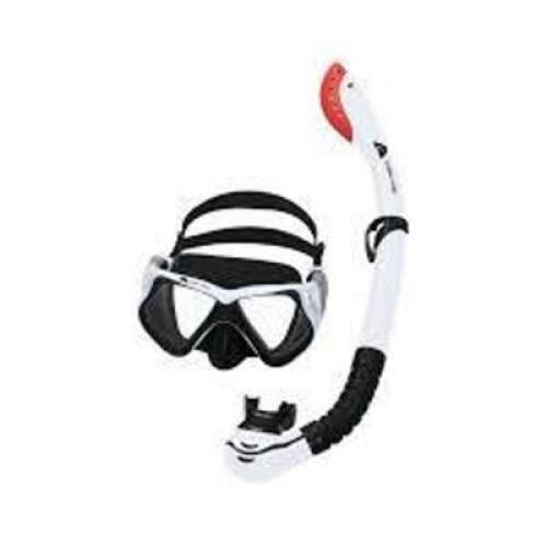 DESCRIPTION: (1) ADULT SNORKEL SET BRAND/MODEL: OZARK TRAIL INFORMATION: BLACK AND WHITE SIZE: LARGE / XLARGE RETAIL$: $27.98 EA QTY: 1