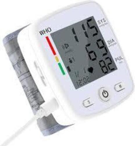 DESCRIPTION: (1) ELECTRONIC WRIST BLOOD PRESSURE MONITOR BRAND/MODEL: WHO #CK-W355 INFORMATION: WHITE RETAIL$: $19.99 EA QTY: 1