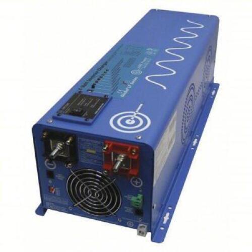 DESCRIPTION: (1) INVERTER AND BATTERY CHARGER BRAND/MODEL: AIMS POWER #45TX15 SIZE: PURE SINE WAVE, 18,000 W PEAK OUTPUT POWER, 24V DC, 240V AC RETAIL
