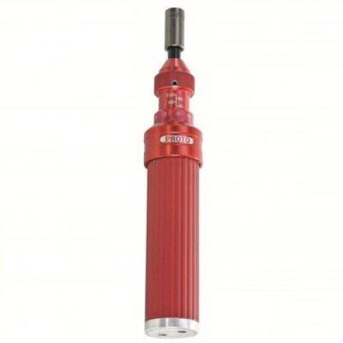 DESCRIPTION: (1) TORQUE SCREWDRIVER BRAND/MODEL: PROTO #J6106A INFORMATION: 1 IN-LB PRIMARY SCALE INCREMENTS, 7 TO 36 IN-LB SIZE: 1/4" TIP SIZE RETAIL