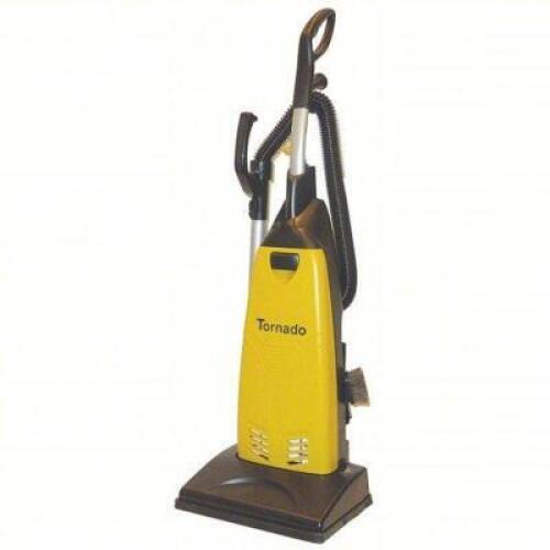 DESCRIPTION: (1) UPRIGHT VACUUM BRAND/MODEL: TORNADO #36NM01 INFORMATION: 120 CFM VACUUM AIR FLOW, 20.6 LB WT, HEPA SIZE: 14" CLEANING PATH RETAIL$: $